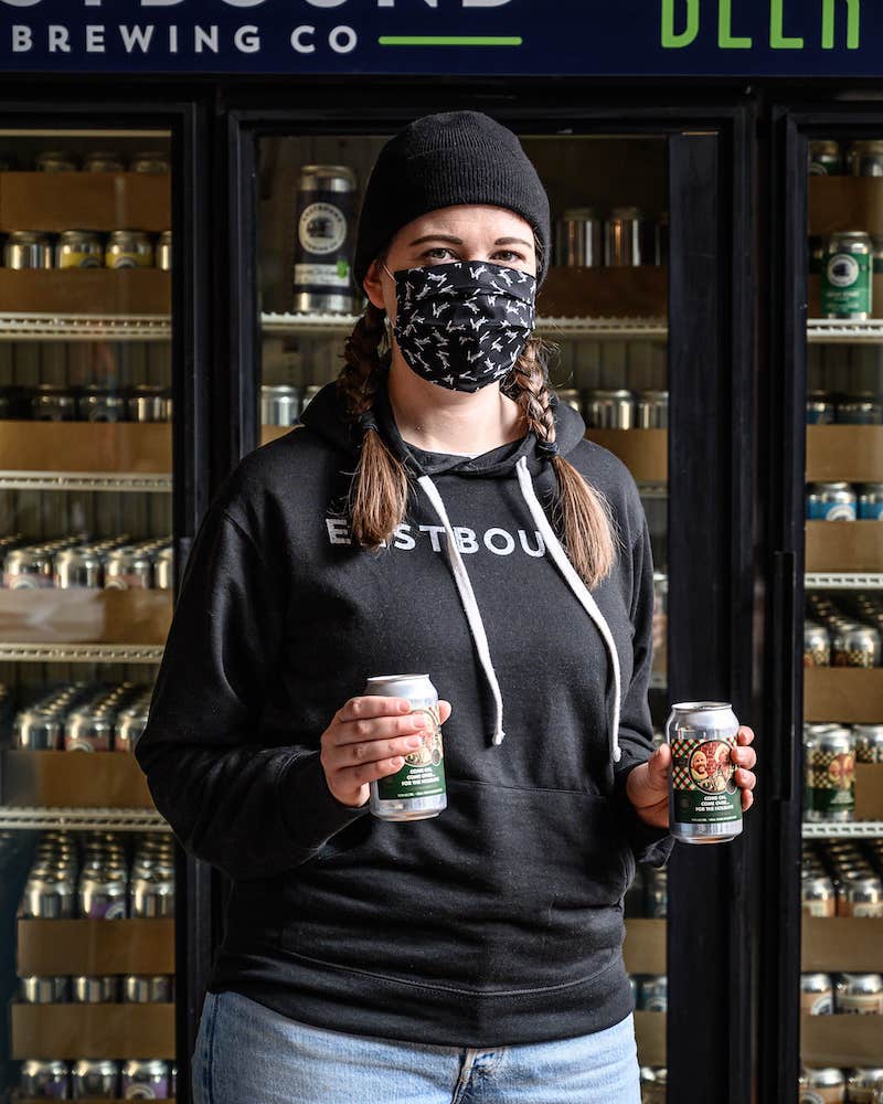 grey eastbound brewery company hoodie