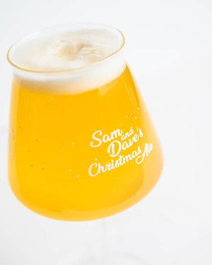 Sam & Dave Christmas Glass - Eastbound Brewing Company